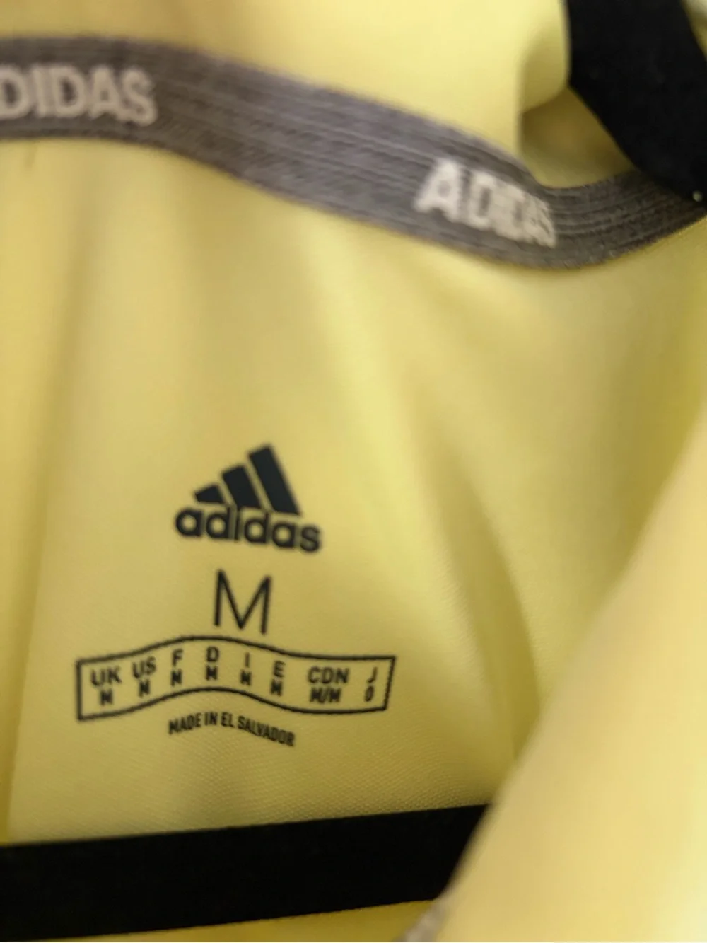 adidas Men’s Pale Yellow Performance Polo with White Logo